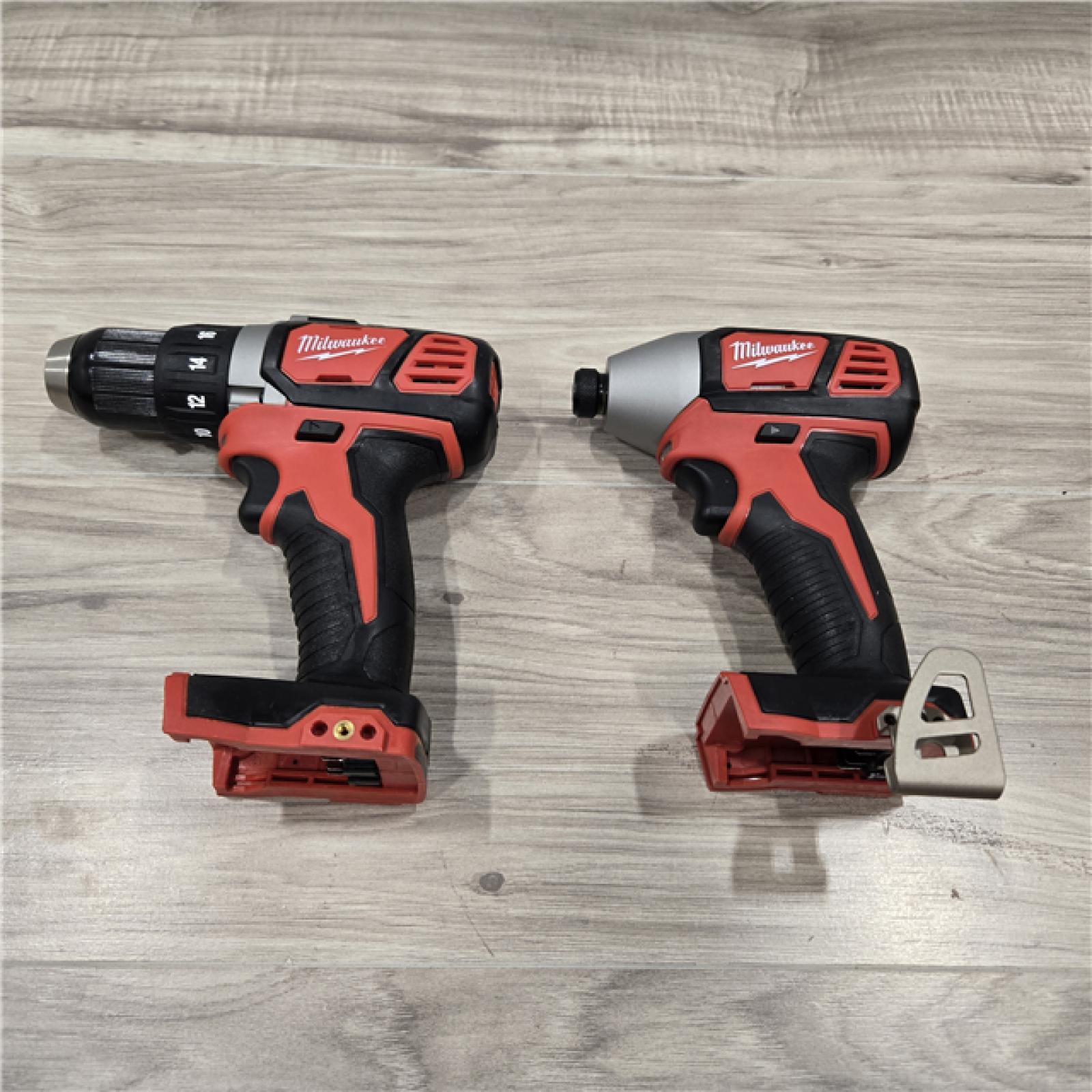 LIKE NEW! -Milwaukee 18V Cordless Brushed 2-Tool Drill/Driver and Impact Driver Kit