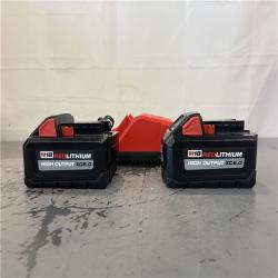AS-IS- Milwaukee 18-Volt Lithium-Ion High Output Battery Starter Kit with Two 6.0 Ah Battery and Charger