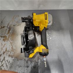 AS-IS- DeWalt 1-3/4 in. 15 Degree Pneumatic Coil Roofing Nailer (Tool-Only)