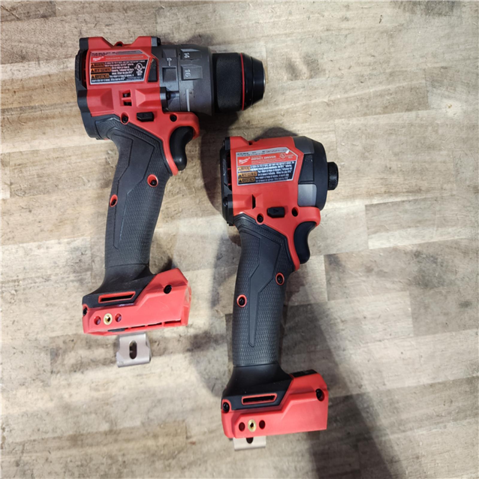 HOUSTON LOCATION - AS-IS Milwaukee FUEL 18V Lithium-Ion Brushless Cordless Hammer Drill and Impact Driver Combo Kit