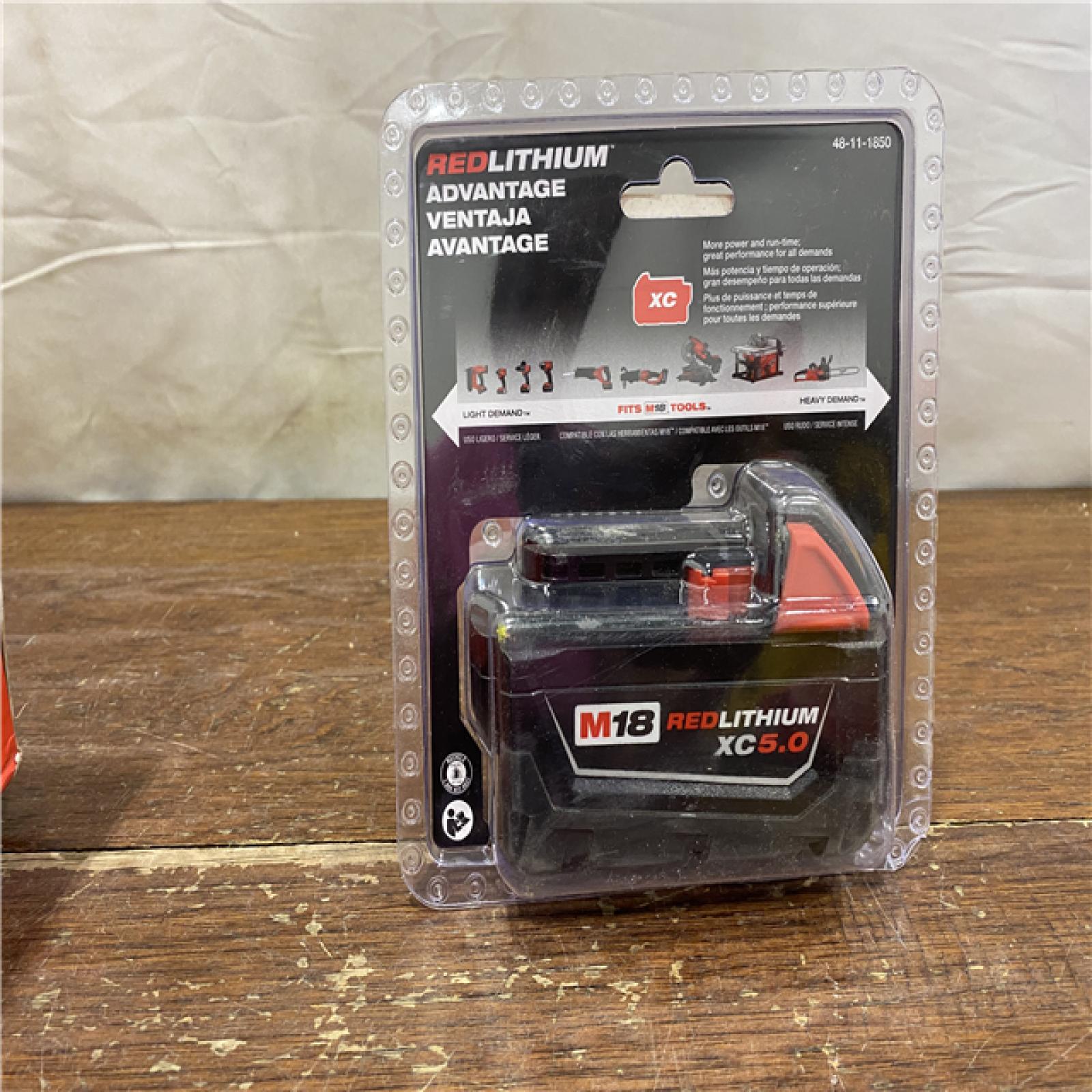 AS-IS Milwaukee M18 18-Volt Lithium-Ion XC Extended Capacity 5.0Ah Battery Pack