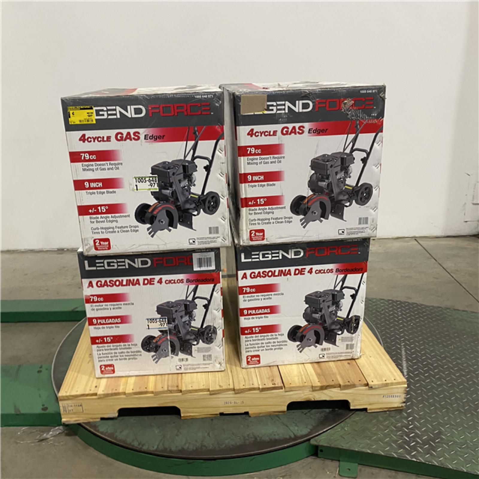 Dallas Location - As-Is Legend Force 9 in. 79 cc Gas Powered 4-Stroke Walk Behind Landscape Edger(Lot Of 4)