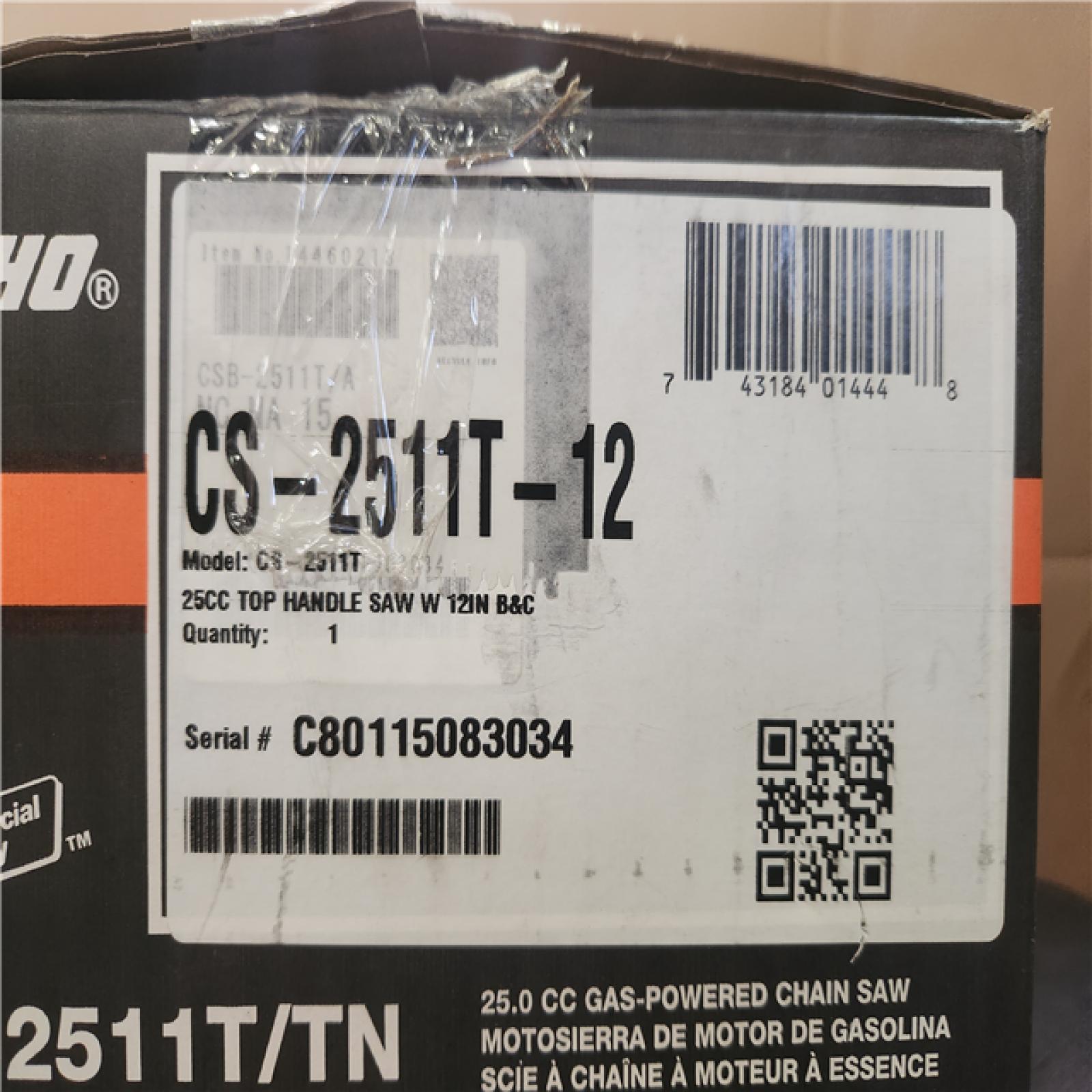 Phoenix ECHO 12 in. 25.0 cc Gas 2-Stroke X Series Top Handle Chainsaw (Missing Chain)
