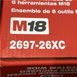 NEW - Milwaukee 18-Volt Lithium-Ion Cordless (6-Tool) Combo Kit