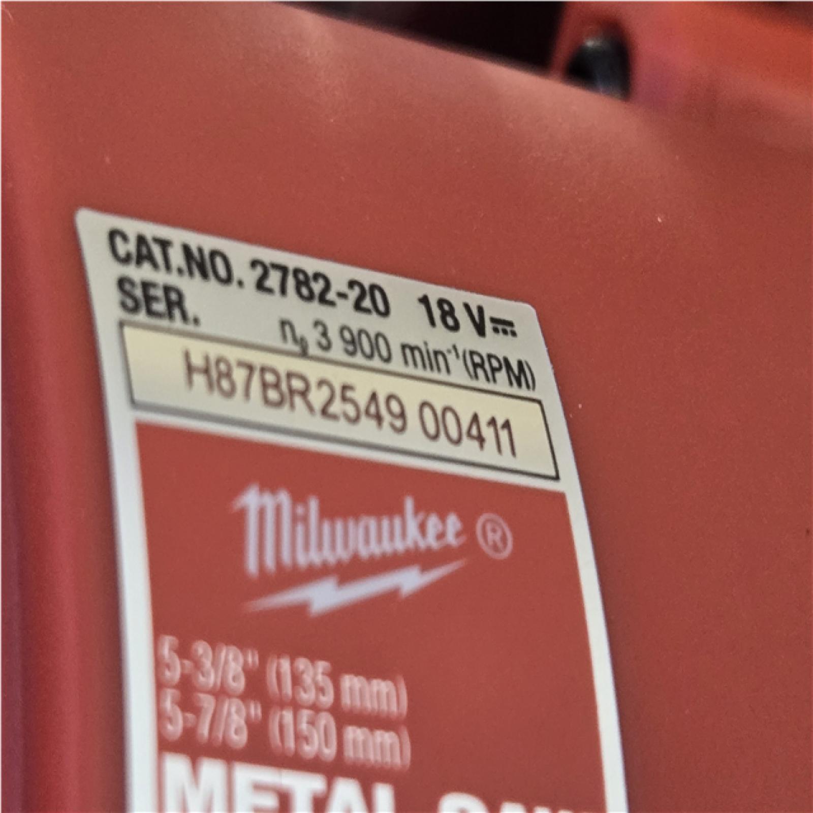 AS-IS Milwaukee FUEL 18V Lithium-Ion Brushless Cordless Metal Cutting 5-3/8 in. Circular Saw (Tool-Only)