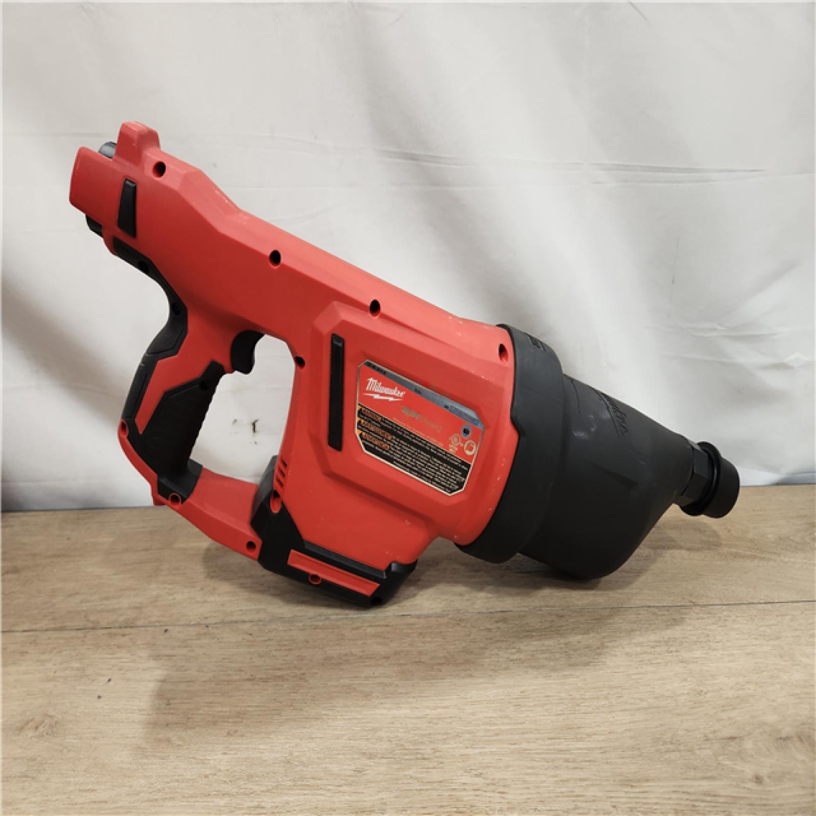 AS-IS- Milwaukee 12-Volt Lithium-Ion Cordless Drain Cleaning Airsnake Air Gun Kit