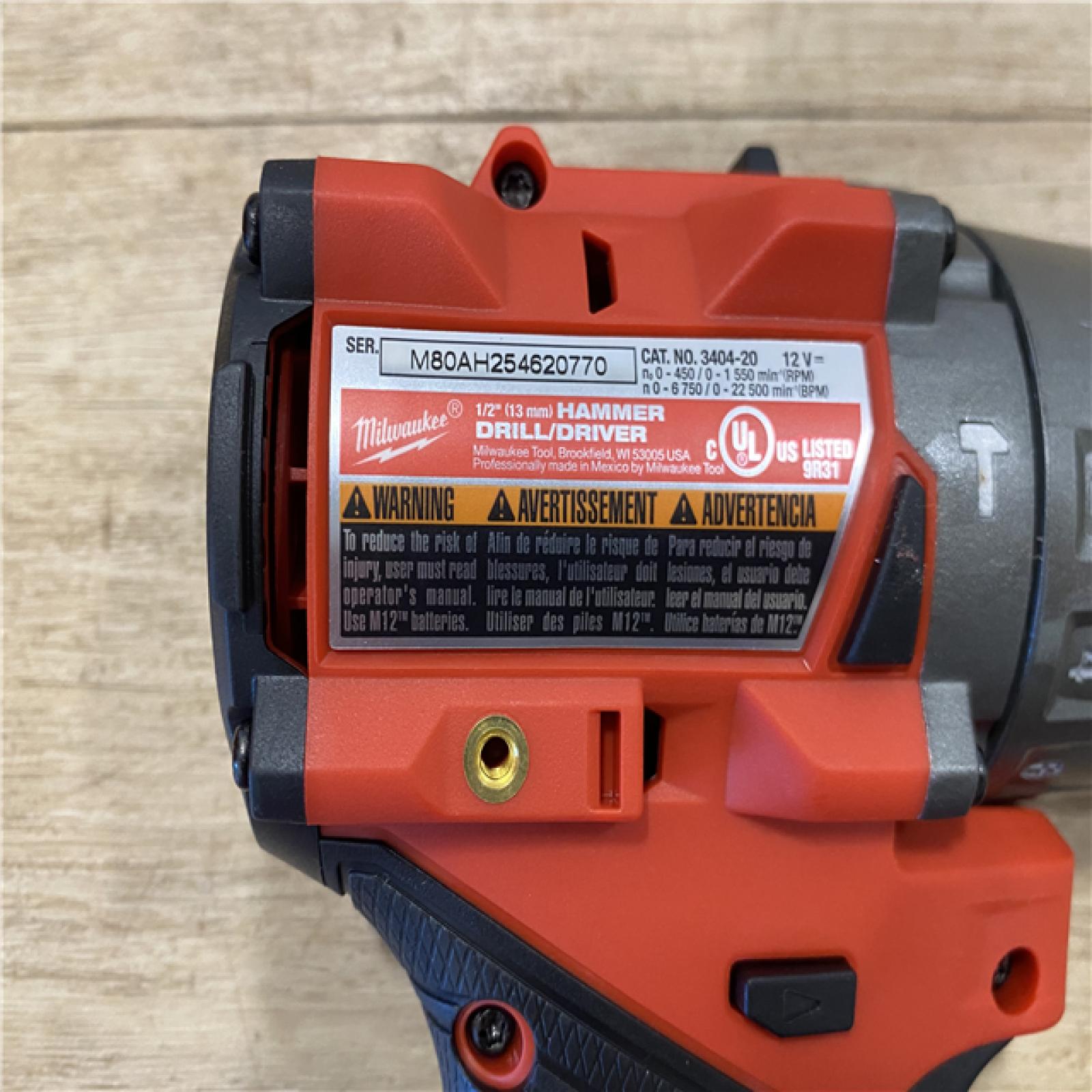 AS-IS Milwaukee FUEL 12-Volt Lithium-Ion Brushless Cordless Hammer Drill and Impact Driver Combo Kit