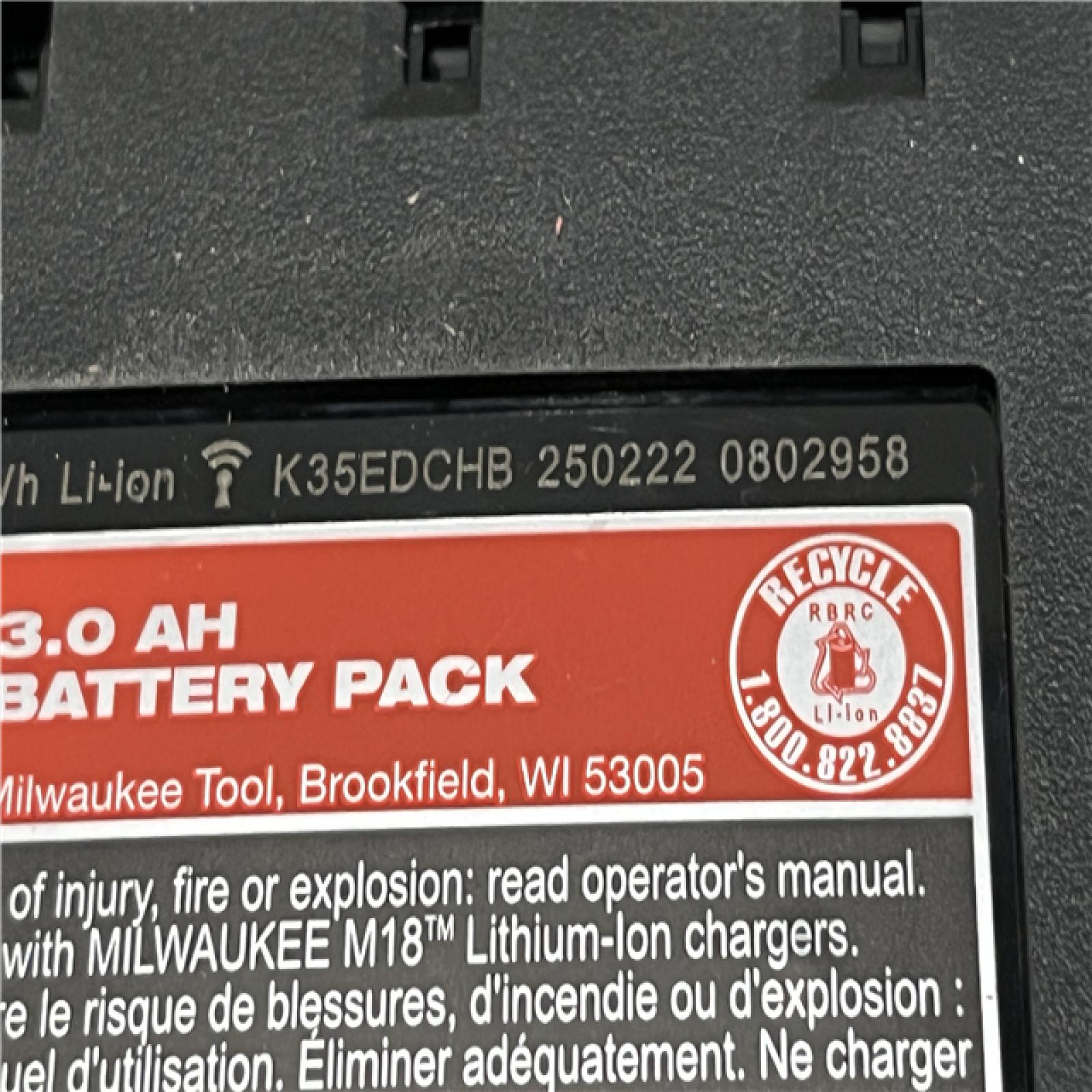 AS-IS Milwaukee 18-Volt Lithium-Ion HIGH OUTPUT CP 3.0Ah Battery Pack (2-Pack)
