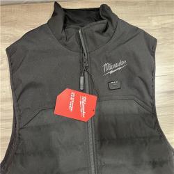 AS-IS Men's Small M12 12V Lithium-Ion Cordless AXIS Black Heated Vest (Vest Only)