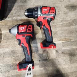 HOUSTON LOCATION - AS-IS Milwaukee M18 Brushed Cordless (2-Tool) Drill/Driver and Impact Driver Kit