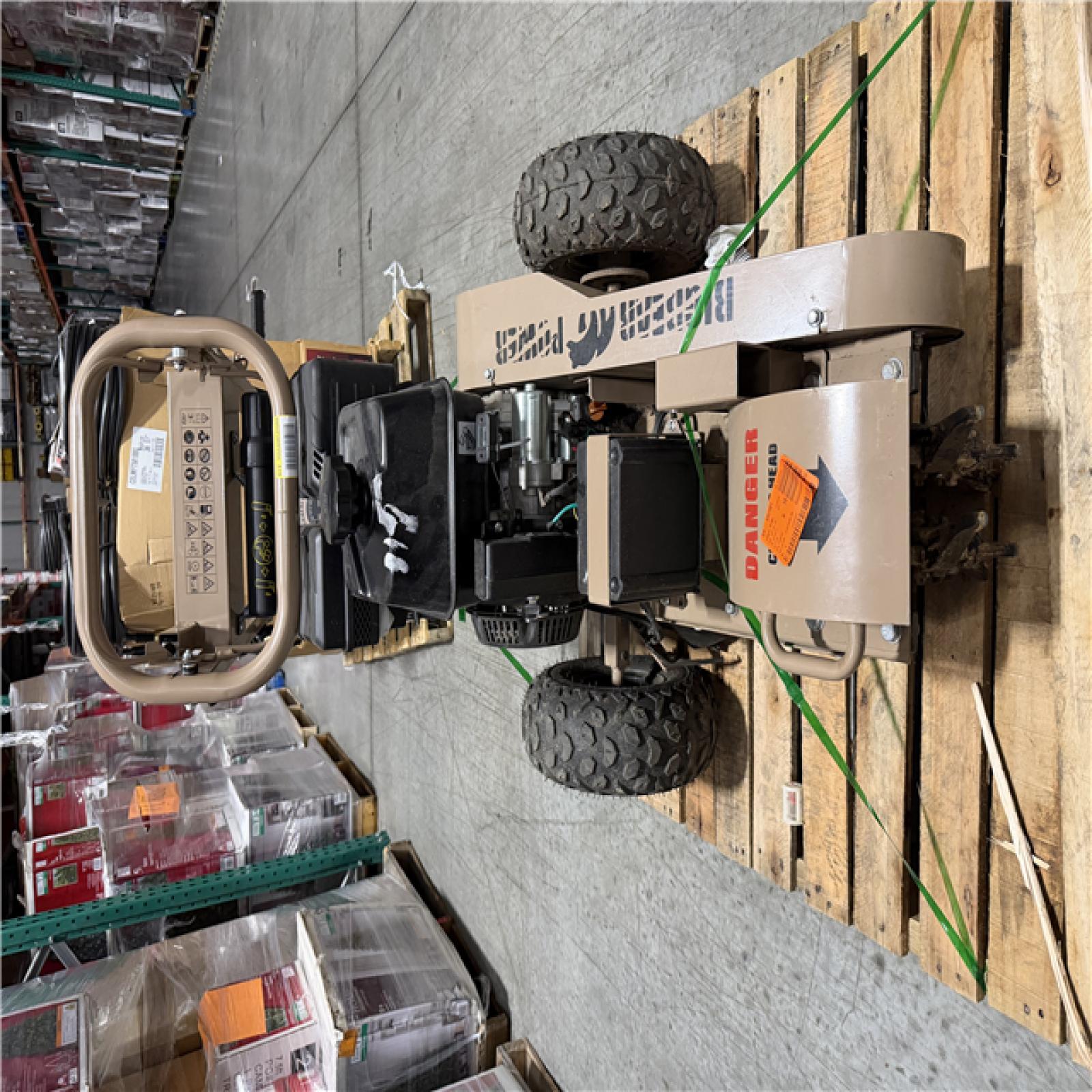 DALLAS LOCATION- AS-IS BIGBEAR POWER Double Down Cutter 12 in. 15-HP Gas Powered Stump Grinder with High Torque Rato