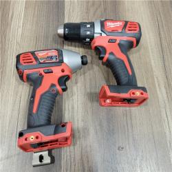 AS-IS Milwaukee M18 18V Lithium-Ion Cordless Combo Kit (5-Tool) with (2) Batteries, Charger and Tool Bag