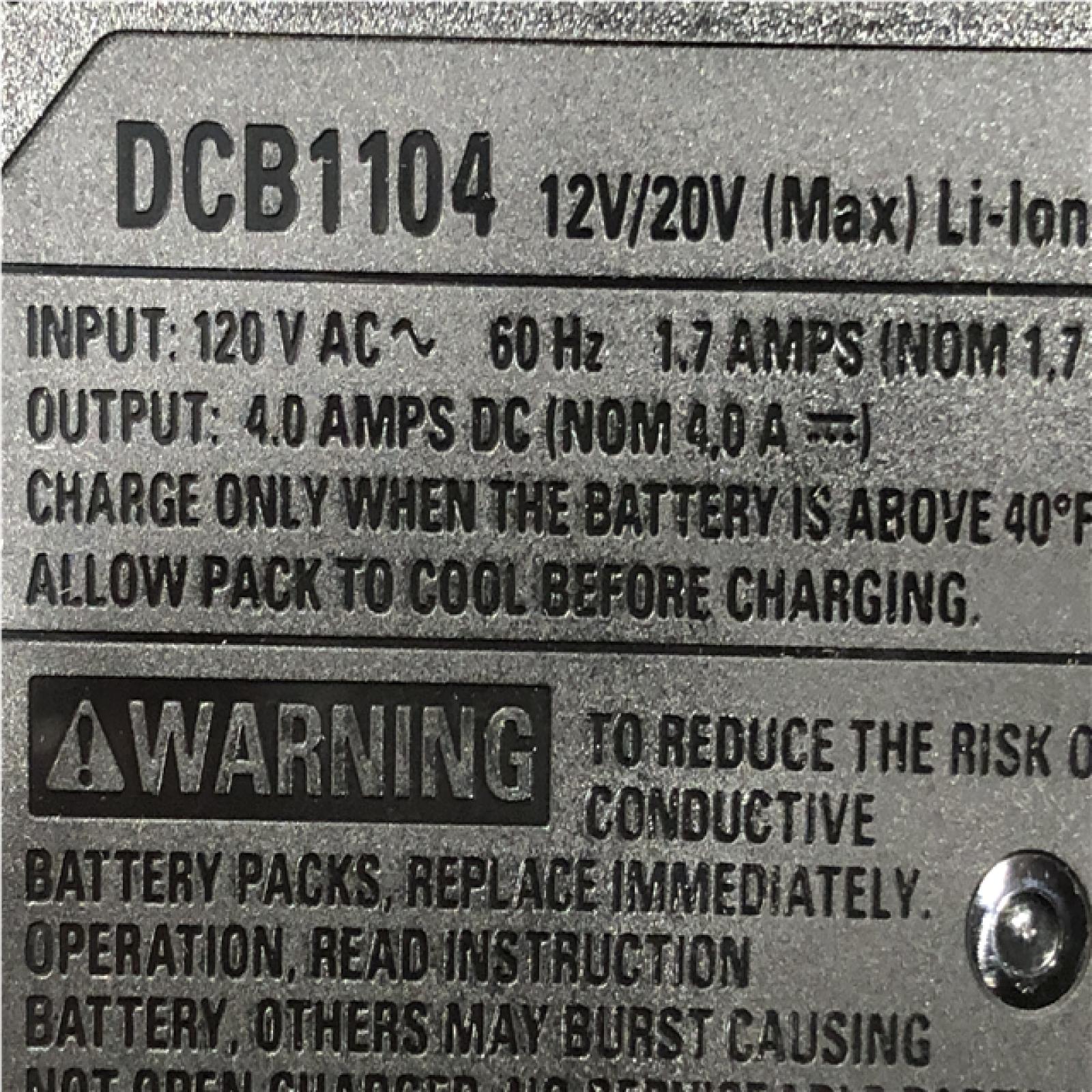 AS-IS DEWALT 20V MAX Lithium-Ion 6.0Ah and 4.0Ah Battery and Charger Starter Kit