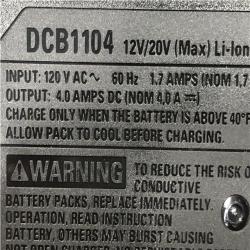 AS-IS DEWALT 20V MAX Lithium-Ion 6.0Ah and 4.0Ah Battery and Charger Starter Kit