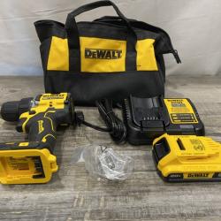 AS-IS DEWALT Atomic 20V Lithium-Ion Cordless Compact 1/2 in. Drill/Driver Kit