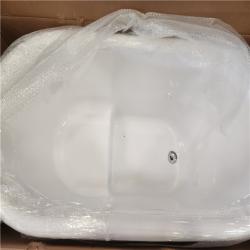 Phoenix NEW Swiss Madison Nanterre 51 in. x 26 in. Japanese Soaking Freestanding Bathtub in Glossy White