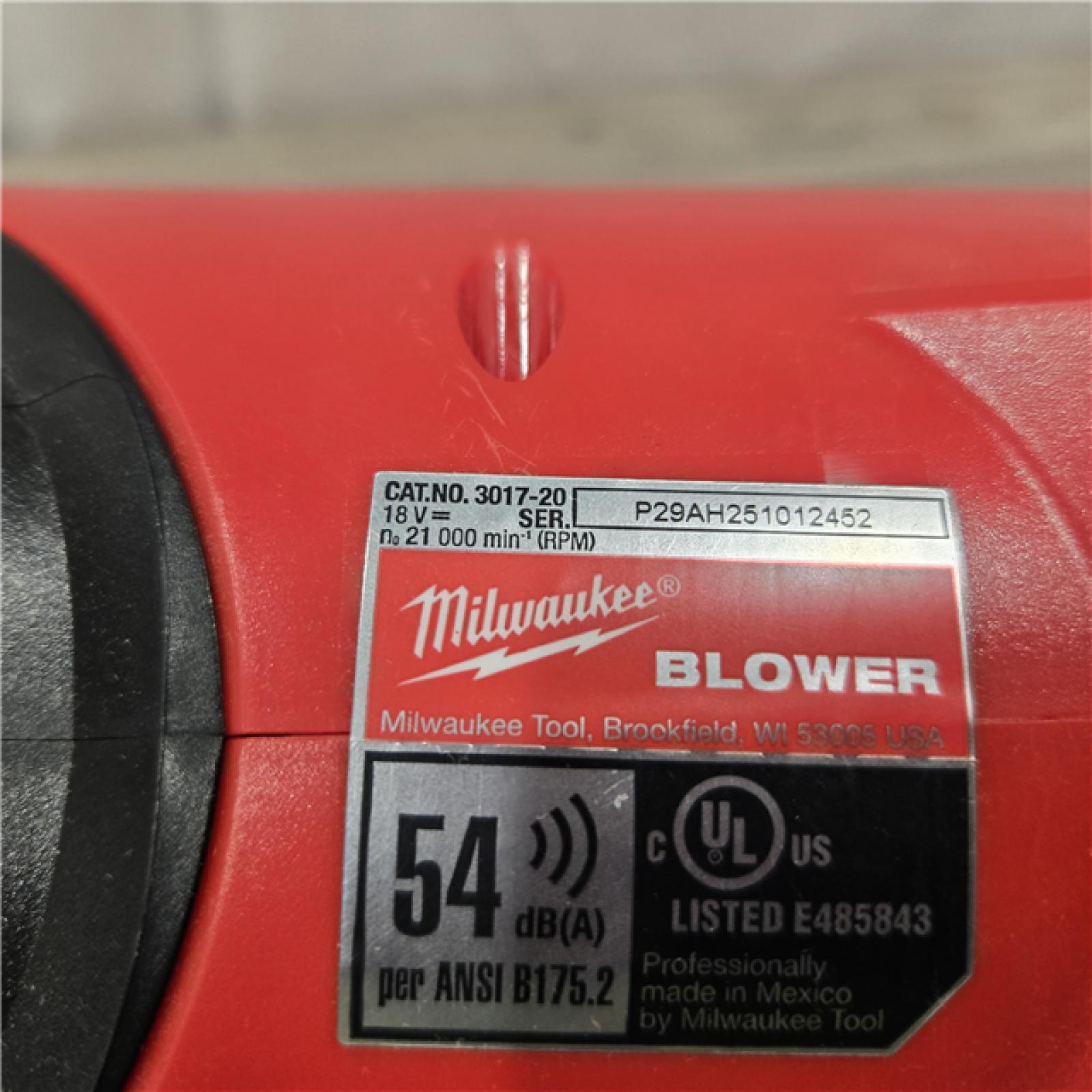 AS-IS Milwaukee M18 FUEL 18V Cordless Handheld Blower (Tool-Only)
