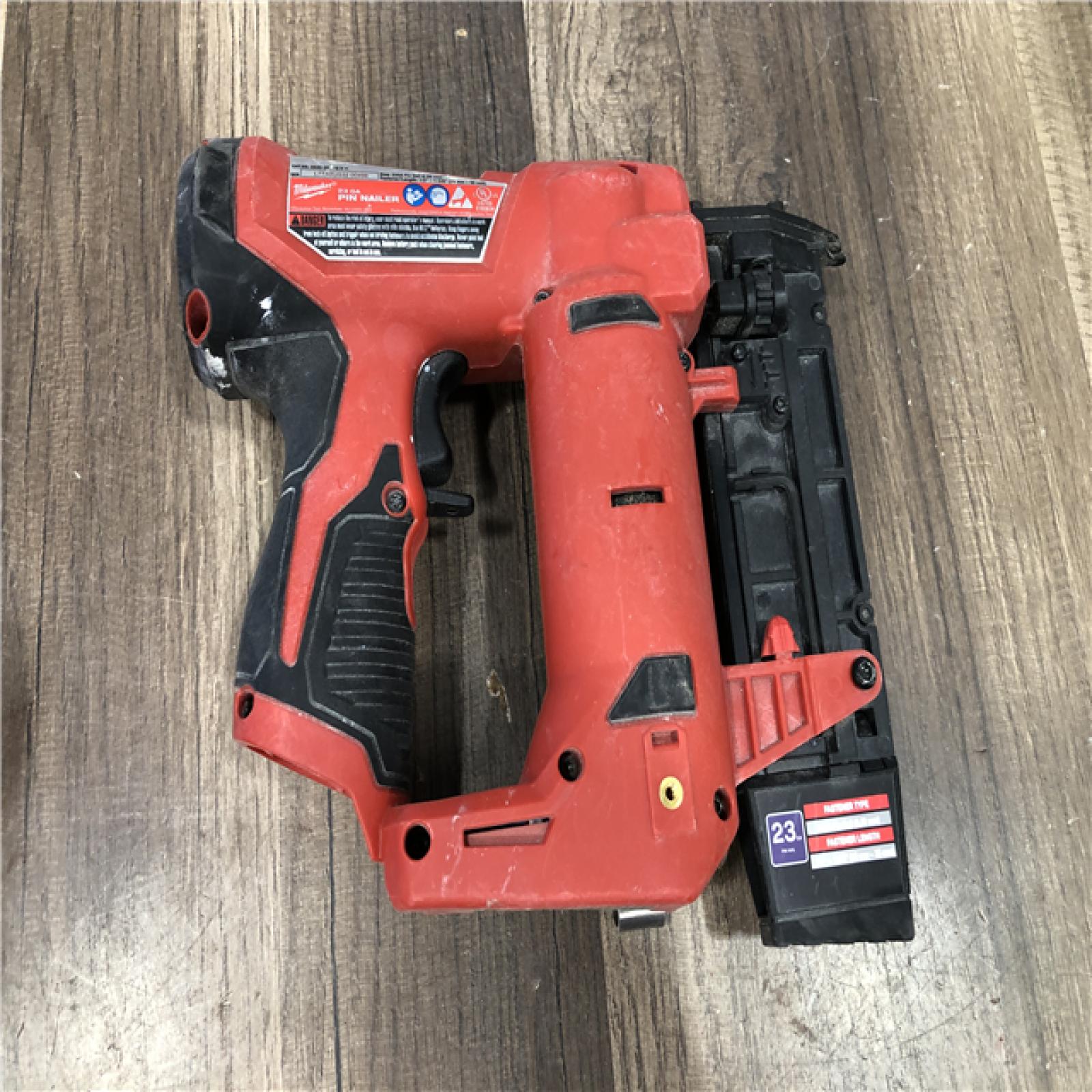 AS-IS Milwaukee 12-Volt 23-Gauge Lithium-Ion Cordless Pin Nailer (Tool-Only)