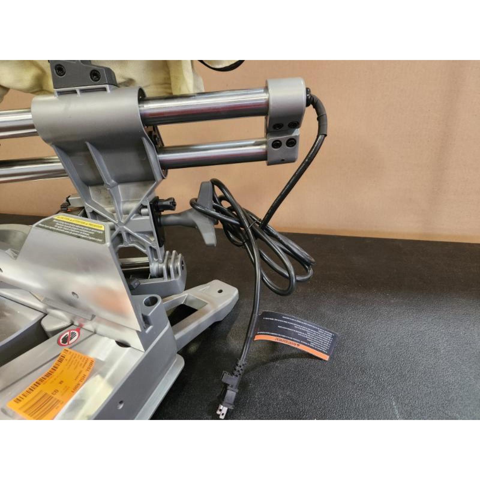 Phoenix NEW RIDGID 15 Amp Corded 12 in. Dual Bevel Sliding Miter Saw with 70 Deg. Miter Capacity and LED Cut Line Indicator