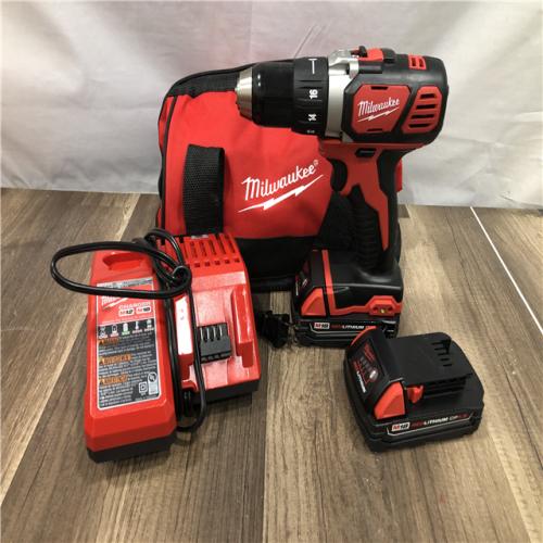 AS-IS Milwaukee M18 18V Lithium-Ion Cordless 1/2 in. Drill Driver Kit