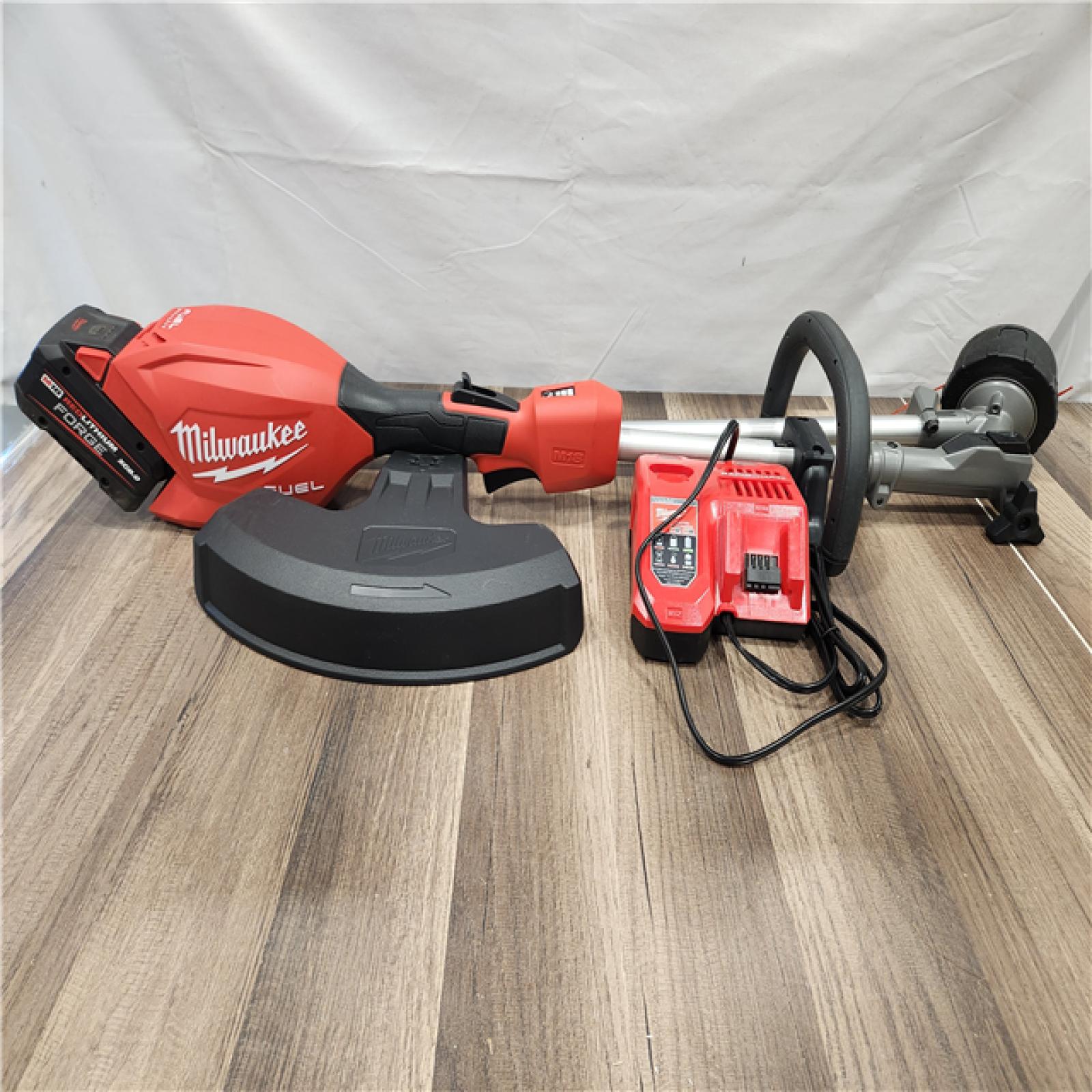 AS-IS- M18 FUEL 18V 16 in. Brushless Cordless Battery Powered String Trimmer W/QUIK-LOK Attachment Capability & 8.0 Ah Battery