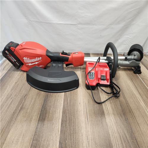 AS-IS- M18 FUEL 18V 16 in. Brushless Cordless Battery Powered String Trimmer W/QUIK-LOK Attachment Capability & 8.0 Ah Battery