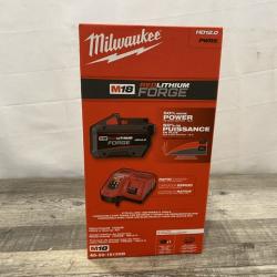 NEW - Milwaukee 18-Volt Lithium-Ion REDLITHIUM FORGE Starter Kit with 12. 0Ah Battery and Charger