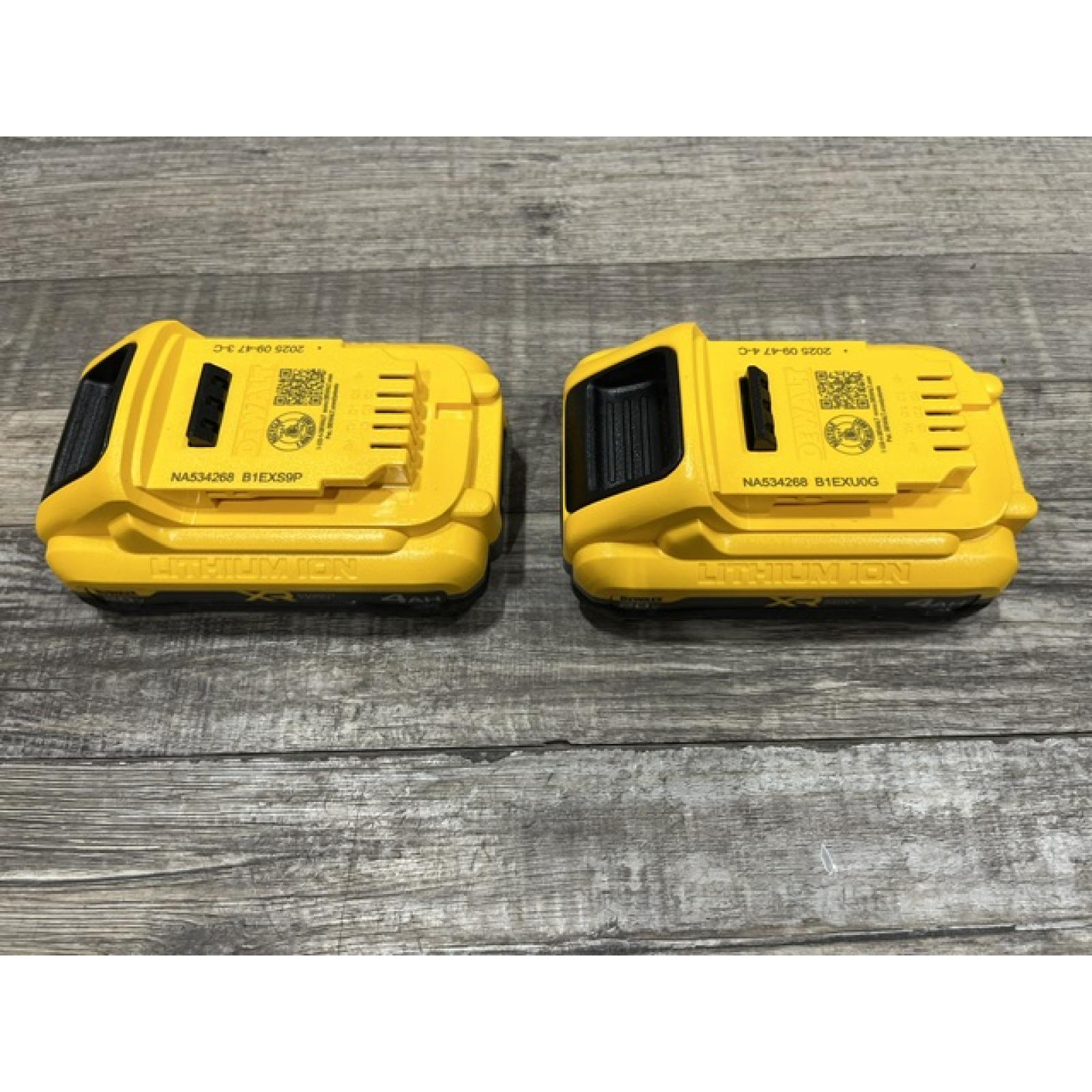 AS-IS DEWALT 20V MAX XR Lithium-Ion 4.0 Ah Battery Packs (2-Pack)