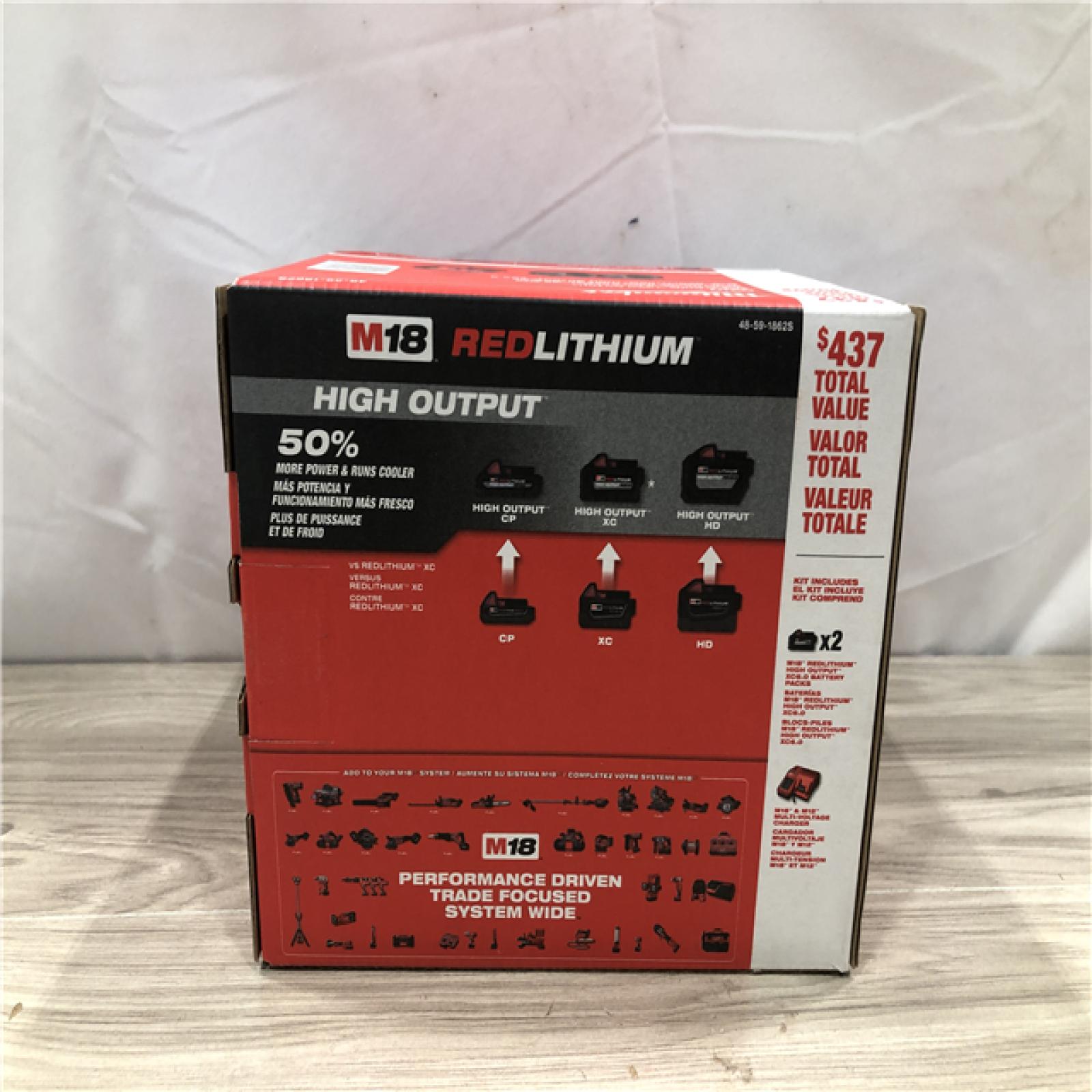 NEW! - Milwaukee 18-Volt Lithium-Ion High Output Battery Starter Kit