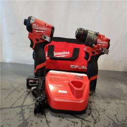 AS-IS- Milwaukee 12V Brushless Hammer Drill and Impact Driver Combo Kit