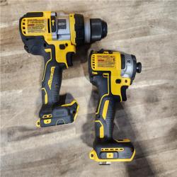 HOUSTON LOCATION - AS-IS DEWALT 20V MAX Cordless Brushless Hammer Drill/Driver 2 Tool Combo Kit with FLEXVOLT ADVANTAGE