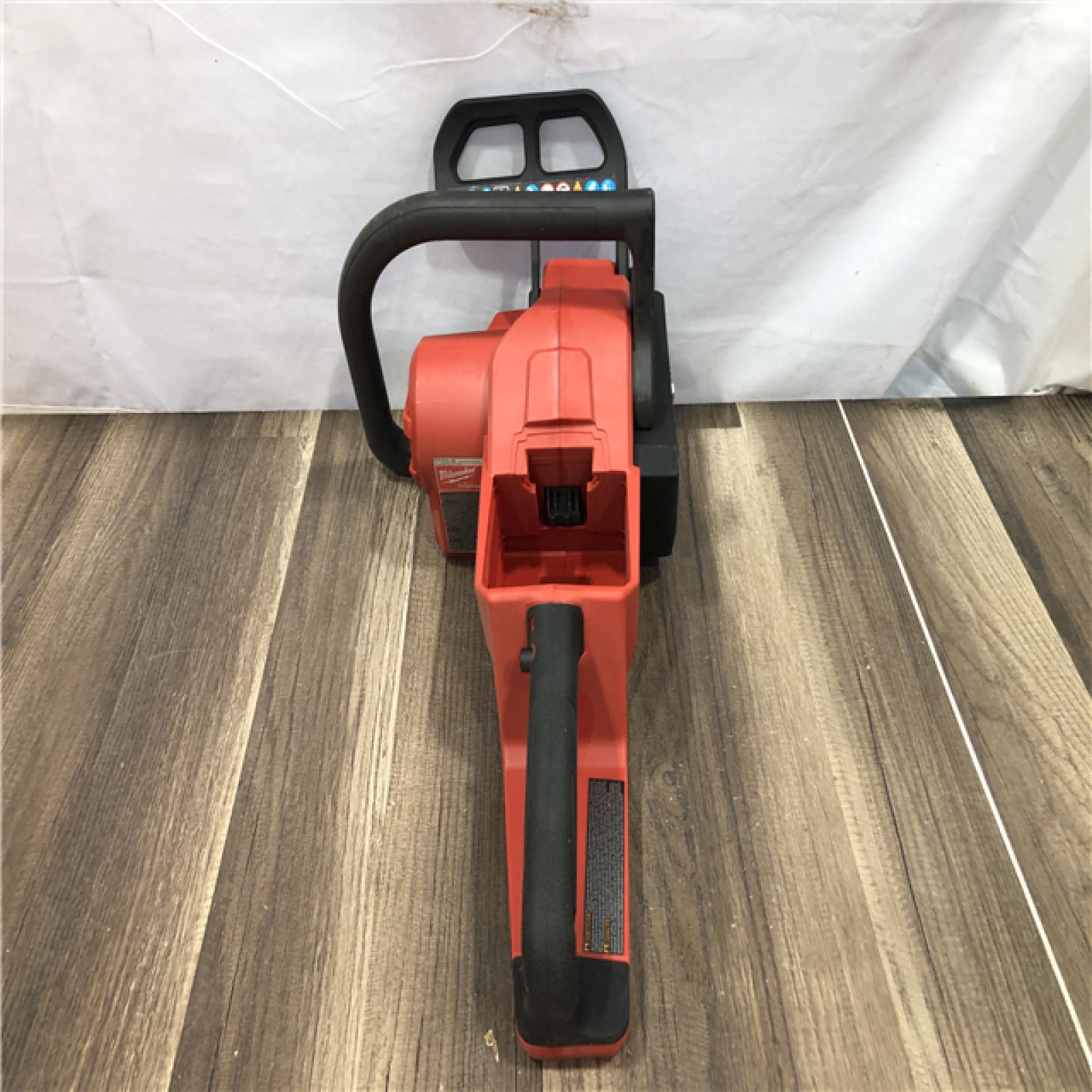 AS-IS Milwaukee FUEL 16 in. 18V Lithium-Ion Brushless Battery Chainsaw (Tool-Only)