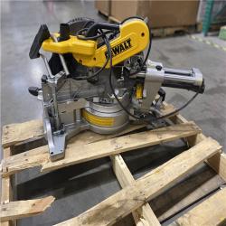 As-Is- DEWALT 15 Amp Corded 12 in. Double Bevel Sliding Compound Miter Saw