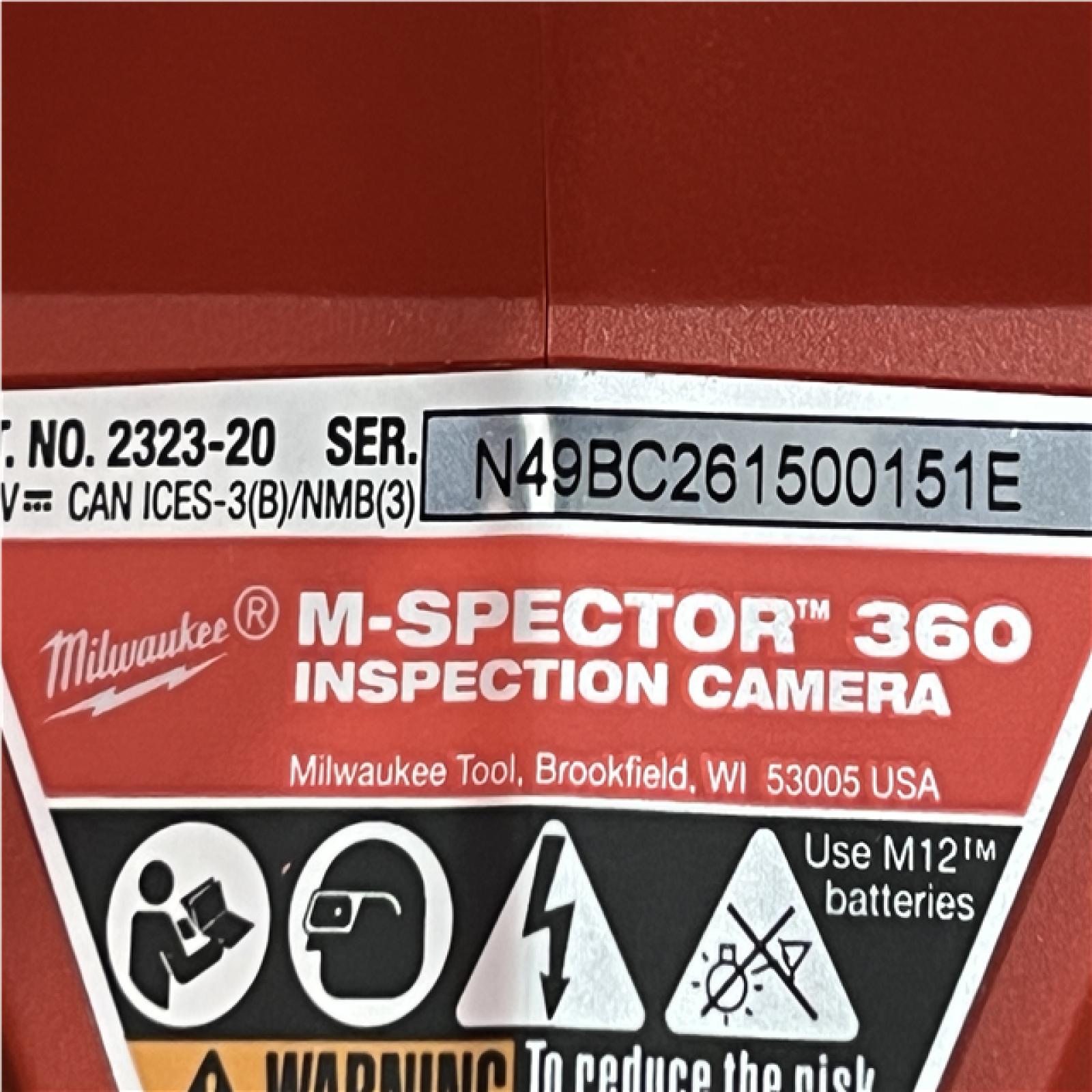 AS-IS Milwaukee 12V Lithium-Ion Cordless M-SPECTOR 360-Degree 4 ft. Inspection Camera Kit
