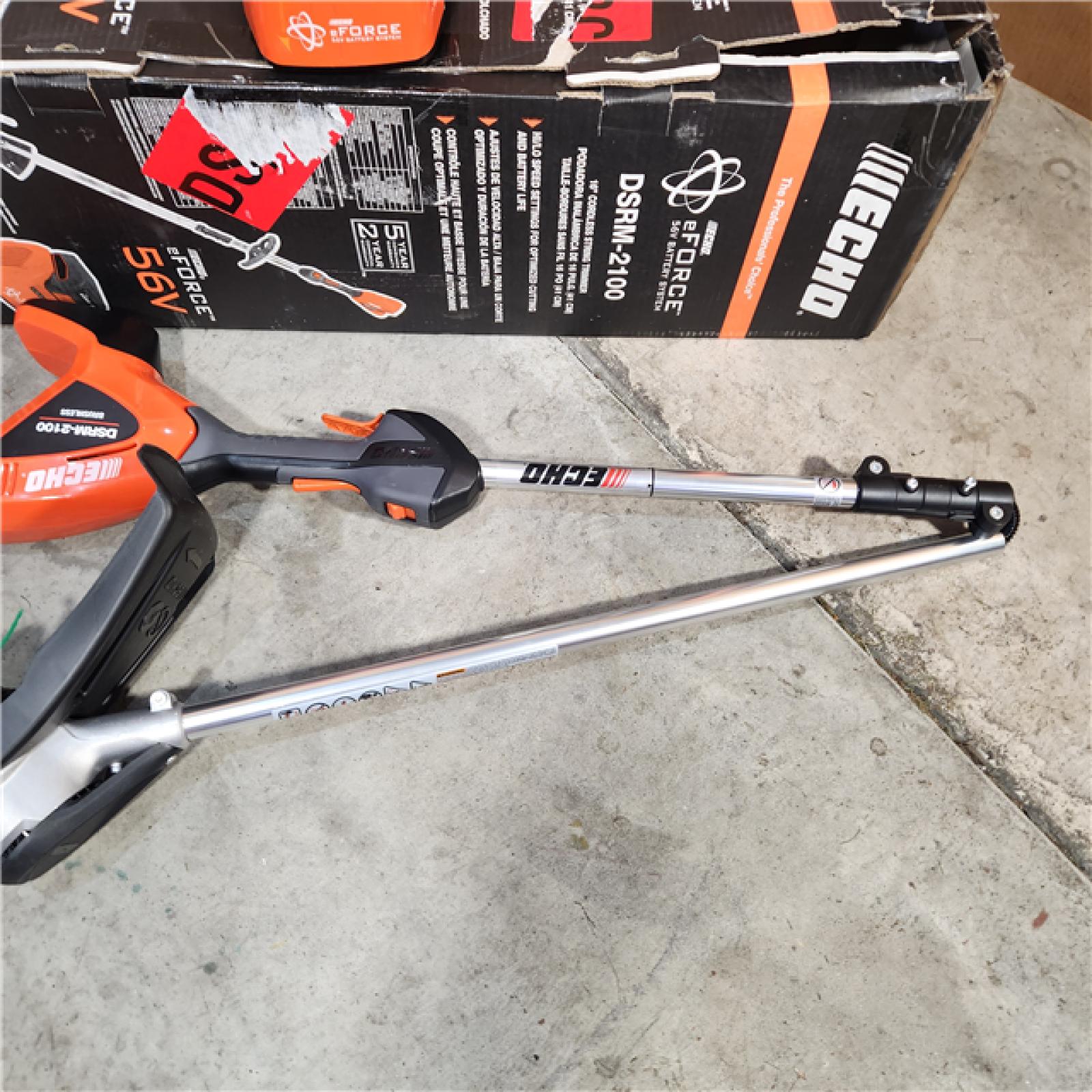 Houston Location - AS-IS Echo EFORCE 56V 16 in. Brushless Cordless Battery String Trimmer with 2.5Ah Battery and Charger - Appears IN NEW Condition