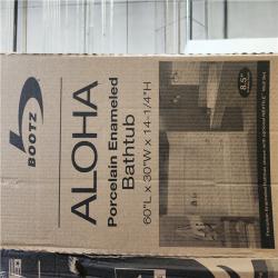 Phoenix Location Bootz Industries Aloha 60 in. x 30 in. Soaking Bathtub with Right Drain in White (4 Tubs)