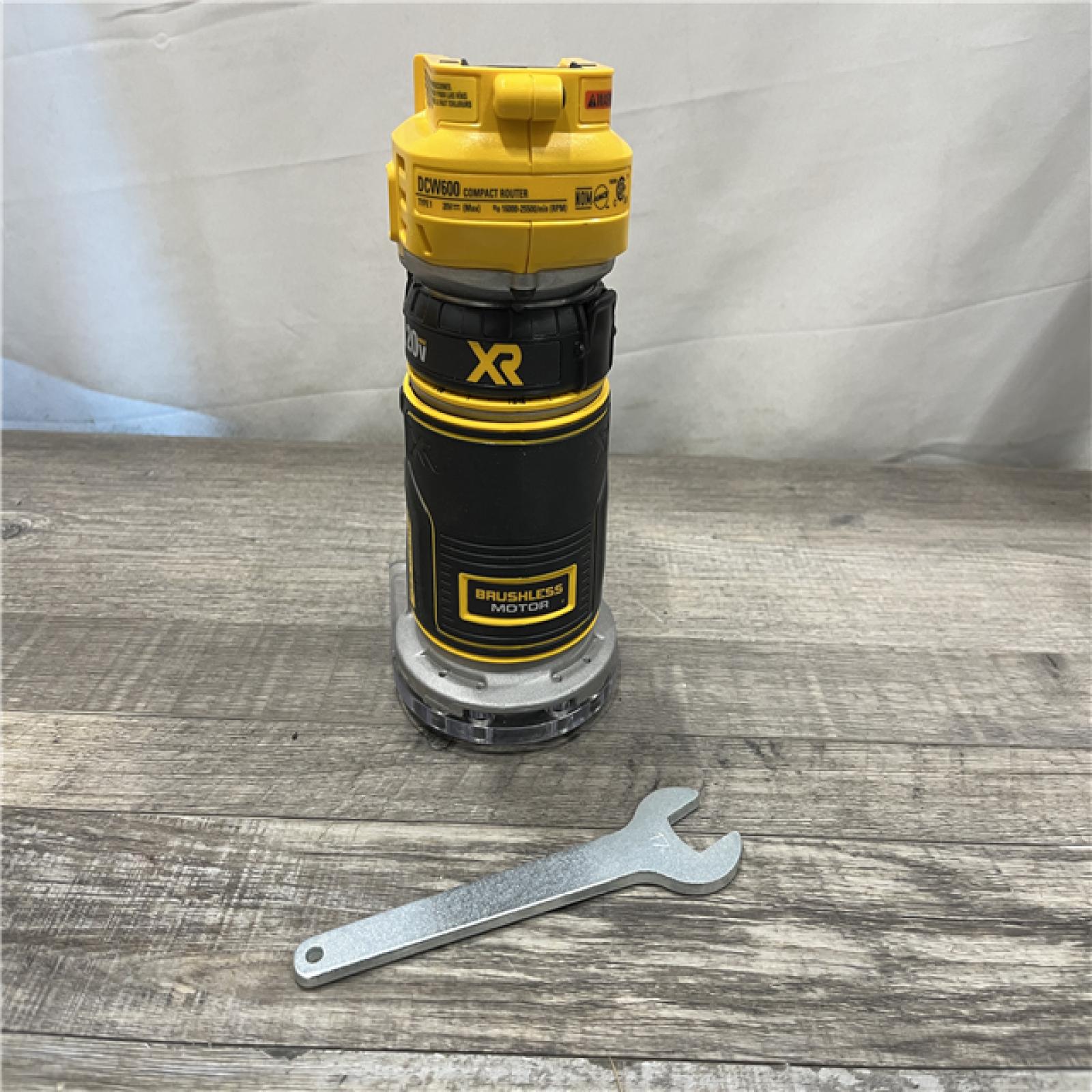 AS-IS DEWALT 20V MAX XR Cordless Brushless Fixed Base Compact Router (Tool Only)