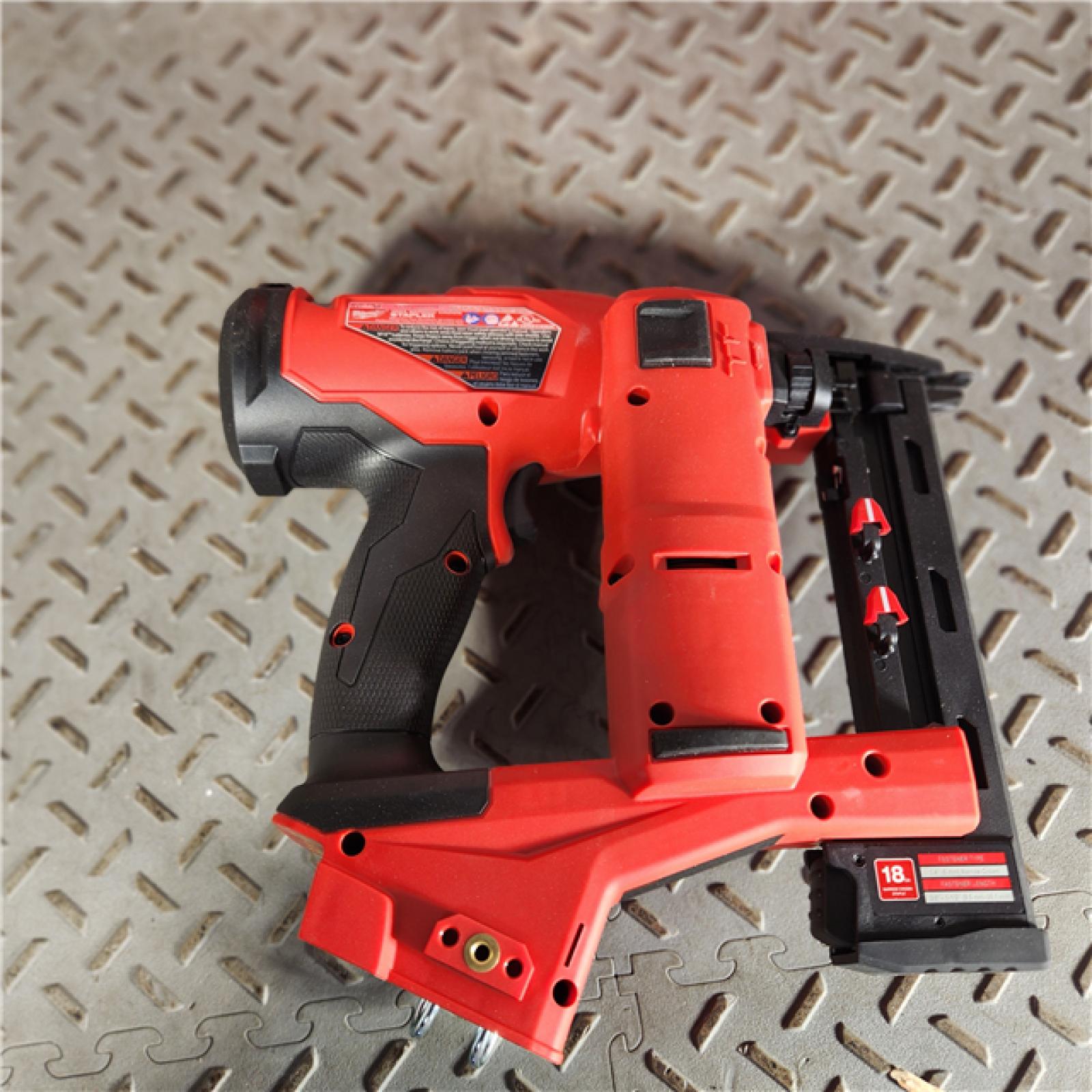 Houston location- AS-IS Milwaukee 2749-20 18-Gauge 1-1/2 X 1/4 Narrow Crown Cordless M18 FUEL Stapler (Tool Only)