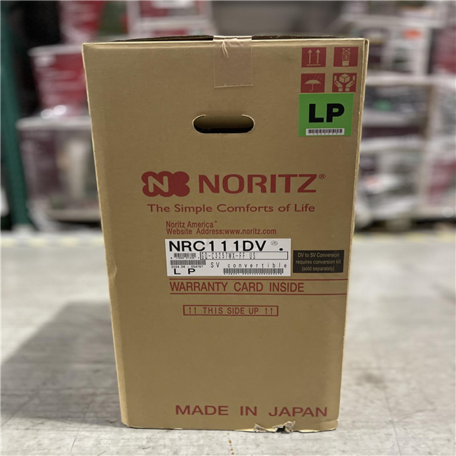 DALLAS LOCATION- Noritz® NRC111-DV-LP Tankless Water Heater  Liquid Propane Fuel  199900 Btu/hr Heating  Indoor/Outdoor