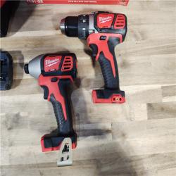 HOUSTON LOCATION - AS-IS Milwaukee M18 18V Cordless Brushed 2 Tool Drill/Driver and Impact Driver Kit
