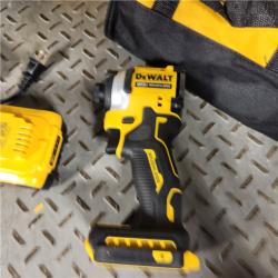 Houston Location - AS-IS DEWALT DCF850P1 ATOMIC 20V MAX Lithium-Ion Brushless Cordless 3-Speed 1/4 Impact Driver Kit 5.0Ah - Appears IN USED Condition