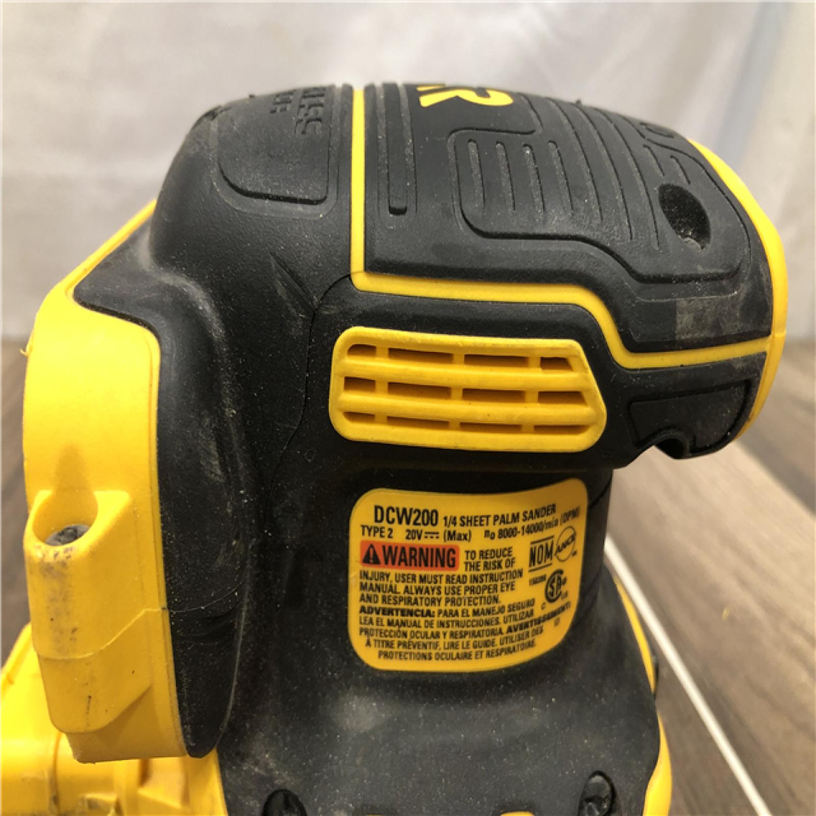 AS-IS DEWALT 20V MAX XR Cordless Brushless 1/4 Sheet Variable Speed Sander (Tool Only)