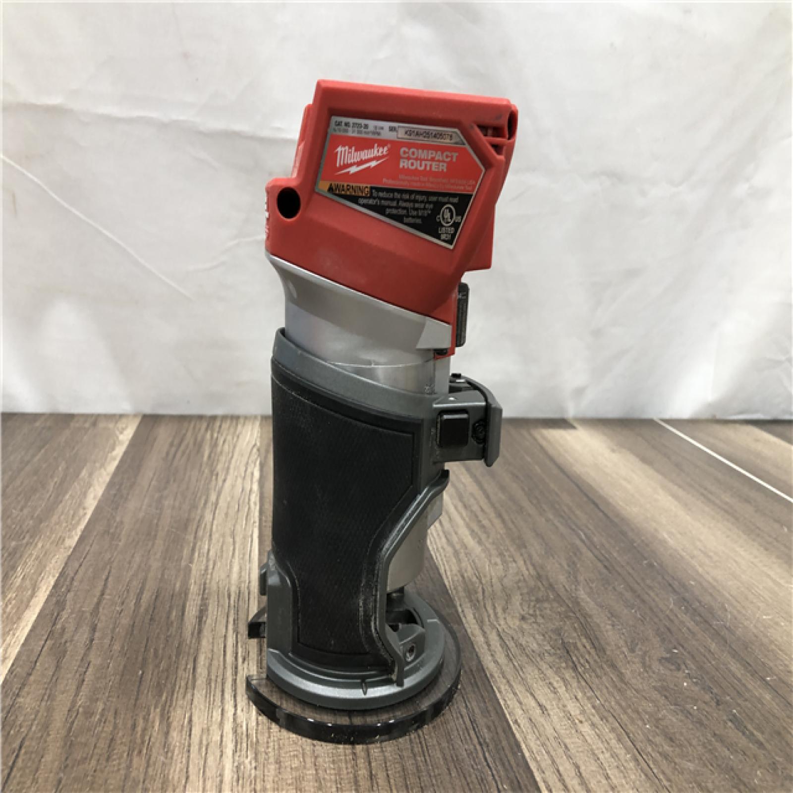 AS-IS Milwaukee FUEL 18V Lithium-Ion Brushless Cordless Compact Router (Tool-Only)