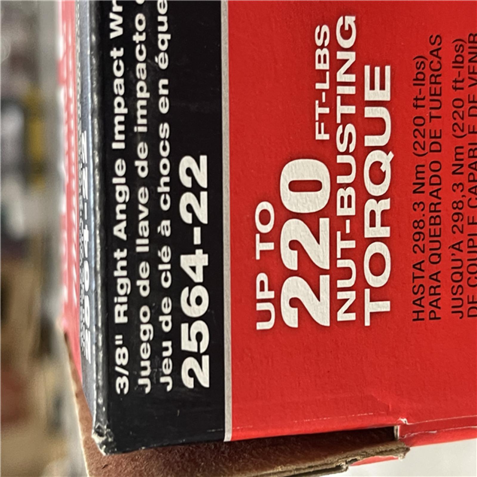 NEW! - Milwaukee M12 FUEL 12V Lithium-Ion Brushless Cordless 3/8 in. Right Angle Impact Wrench Kit with Two 2.0 Ah Batteries