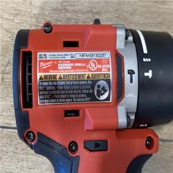 AS-IS Milwaukee 18V Lithium-Ion Brushless Cordless 1/2 in. Compact Hammer Drill/Driver (Tool-Only)