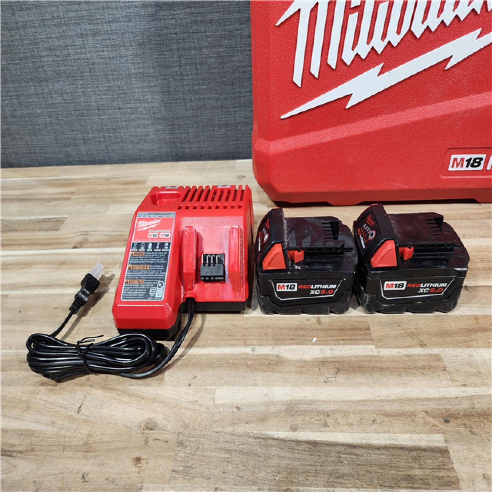HOUSTON LOCATION - AS-IS Milwaukee  FUEL 18V Lithium-Ion Brushless Cordless Hammer Drill and Impact Driver Combo Kit