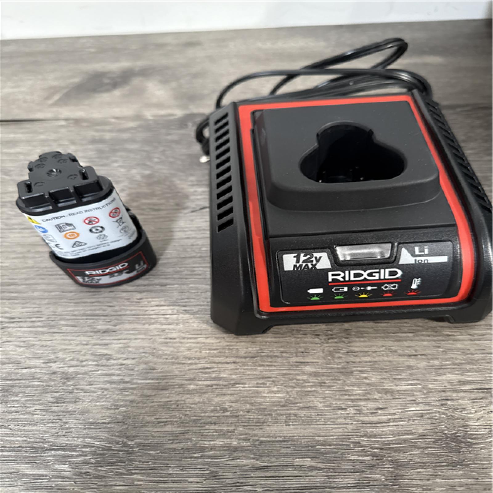 California AS-IS Ridgid RP115 Mini Press Tool Kit  Includes (1) Battery  Charger & Hard Case