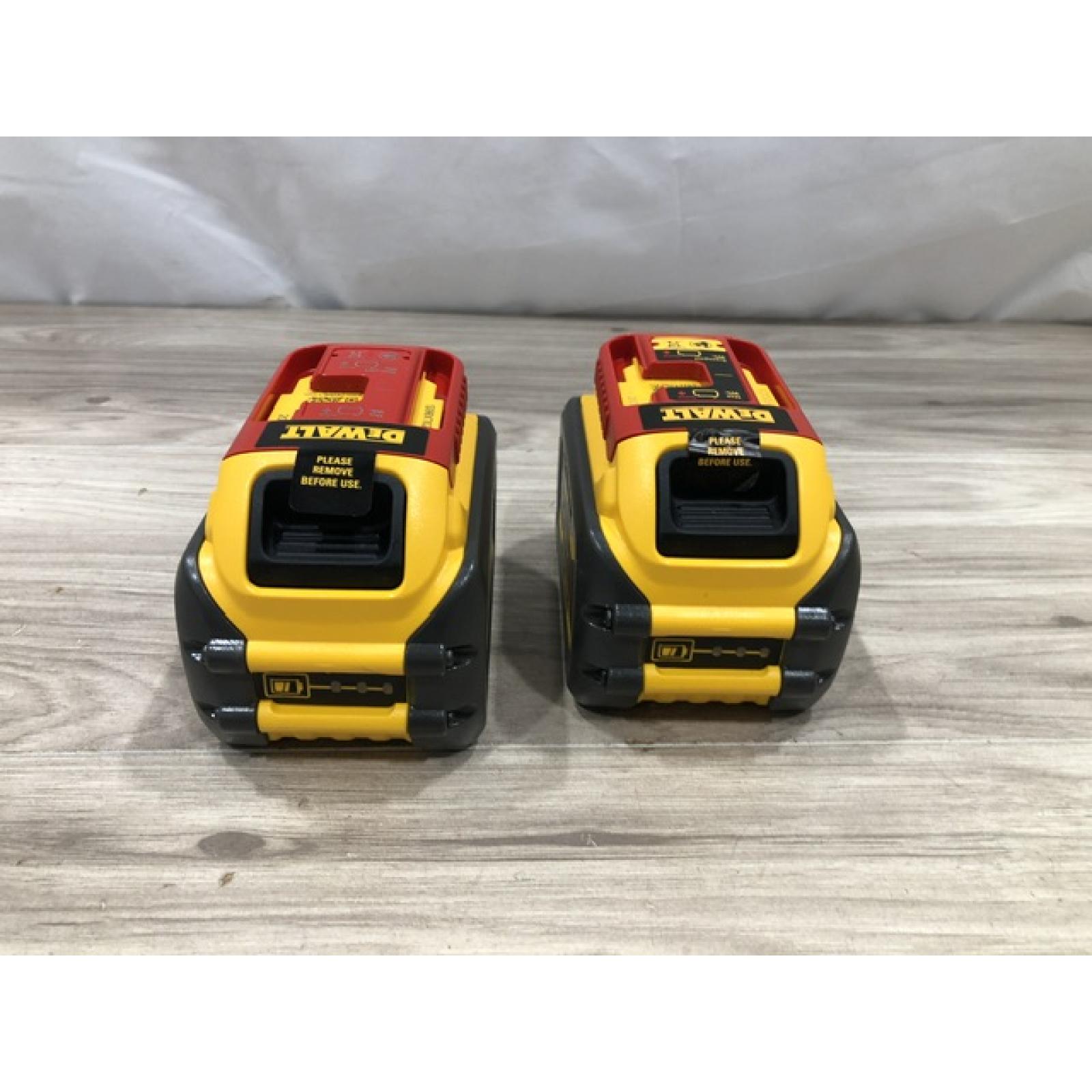 AS-IS DEWALT FLEXVOLT 20-Volt/60-Volt MAX Lithium-Ion 6.0Ah Battery Pack (2-Pack)