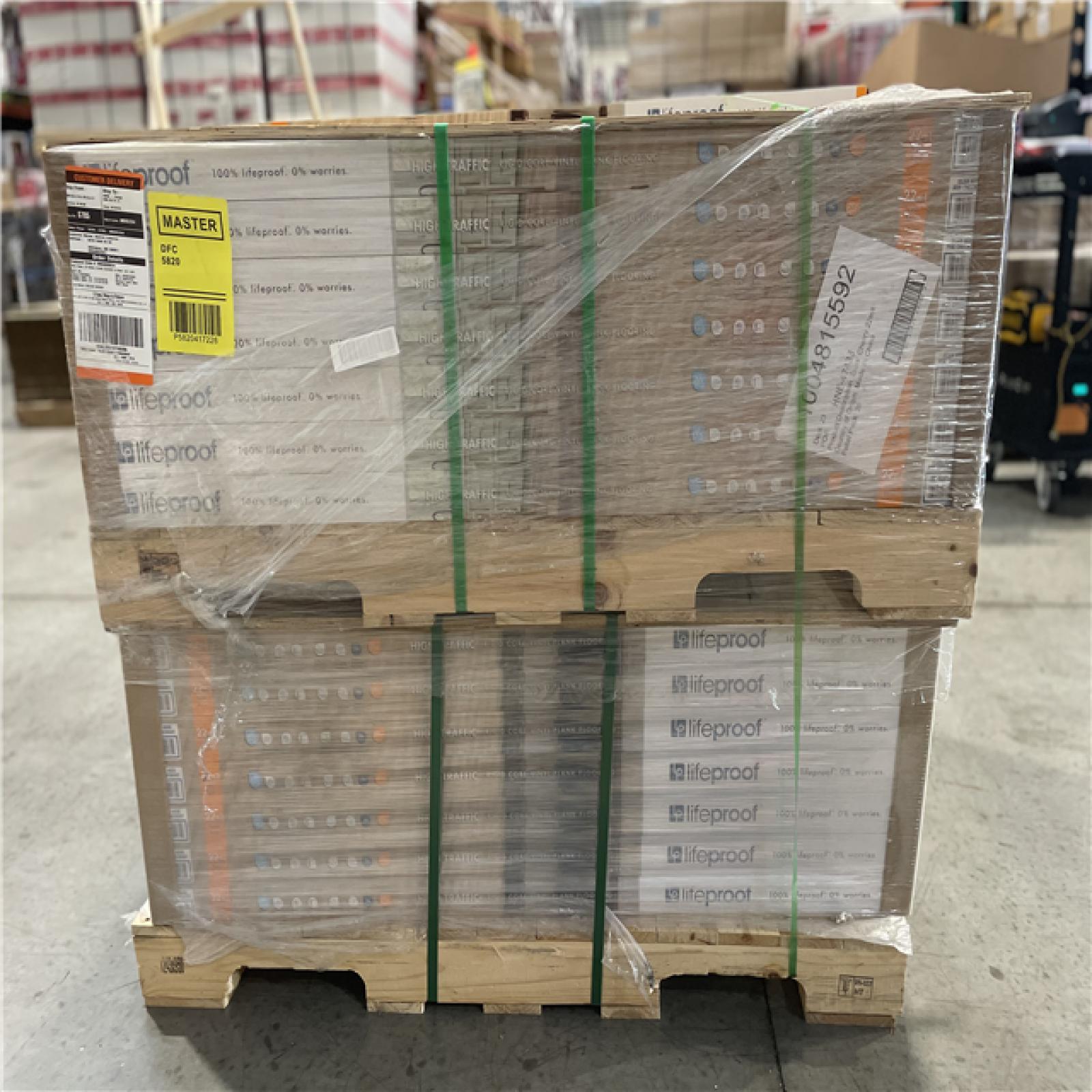 DALLAS LOCATION- LIFEPROOF Dusk Cherry 22 MIL x 8.7 in. W x 48 in. L  Vinyl Plank Flooring PALLET (57 CASES)