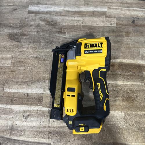 Houston Location AS-IS DeWalt ATOMIC Nail Gun 20V Max Lithium Charged Brushless Cordless 23 Ga. Pin Nailer Bare Tool Easy Adapter & Wide Applications